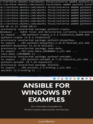 cover image of Ansible For Windows by Examples